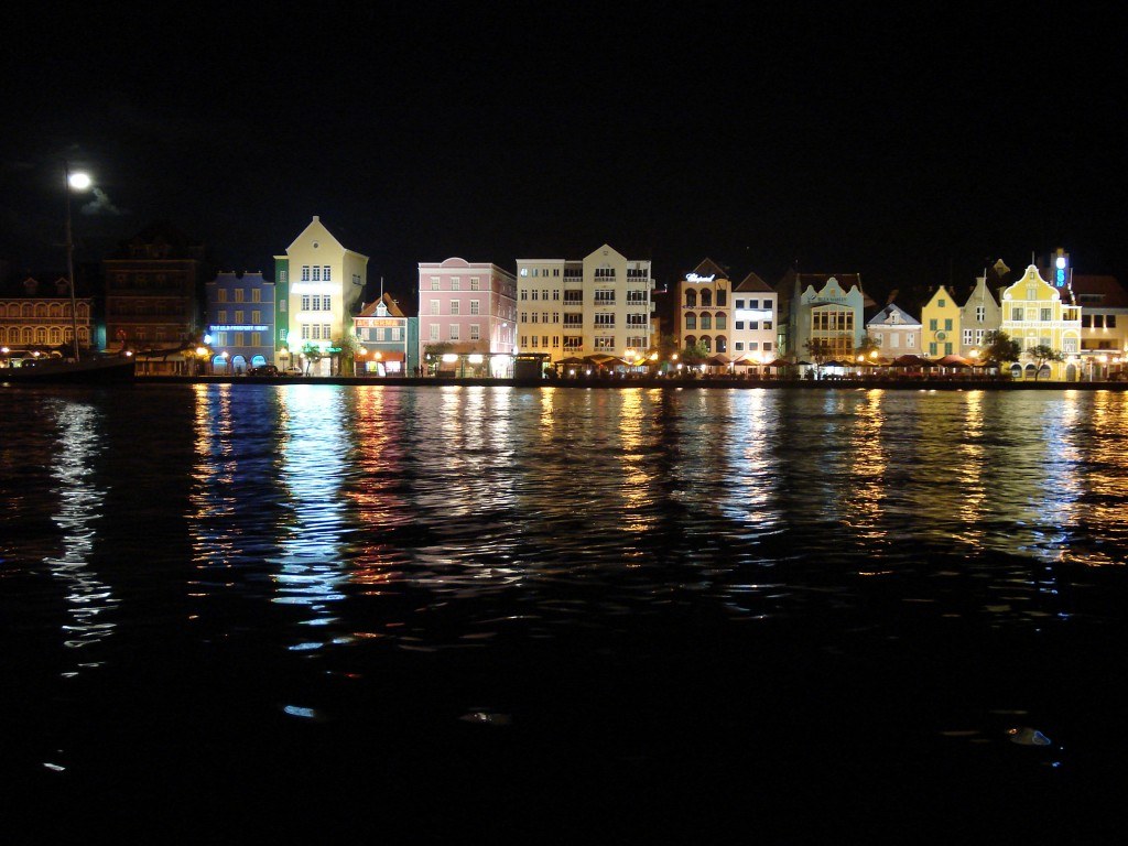 Colourful buildings along the Curaçao waterfront